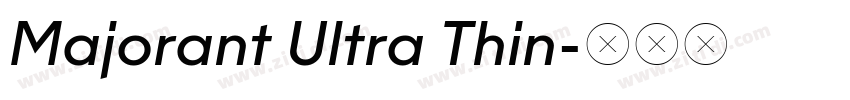 Majorant Ultra Thin字体转换